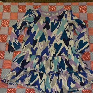 Gymboree Multicolor Heart Pattern Dress